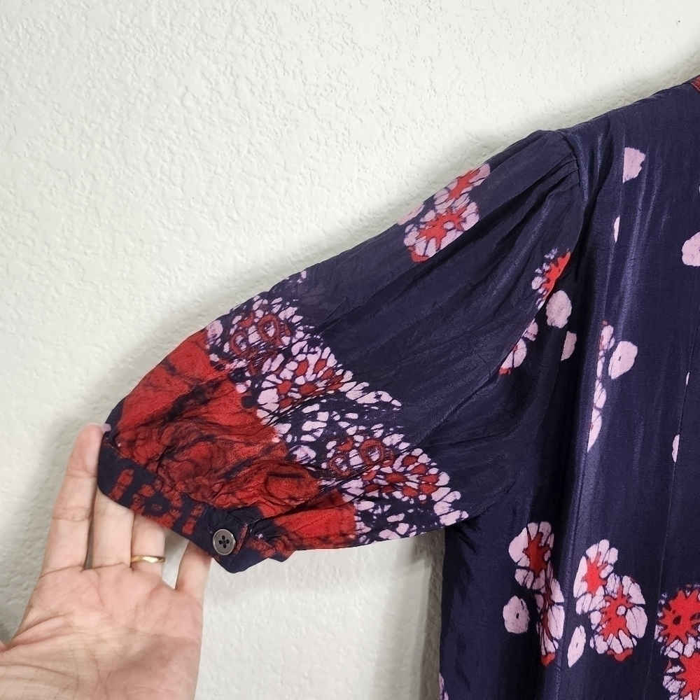 Sea Tie Dye Boho Coastal Cowgirl Dress Size 2 - Picture 6 of 11